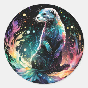 Spectrum Edge: The Otters Glow Classic Round Sticker