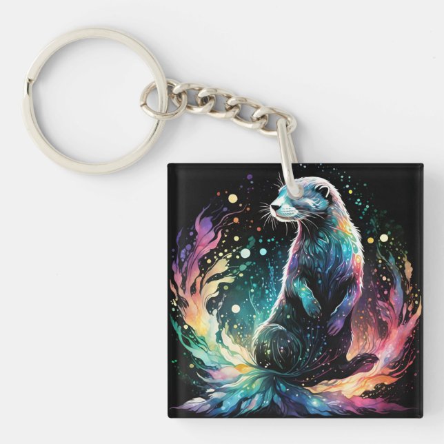 Spectrum Edge: The Otters Glow Key Ring (Front)
