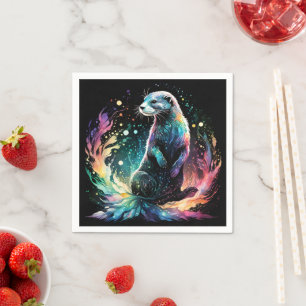 Spectrum Edge: The Otters Glow Napkin