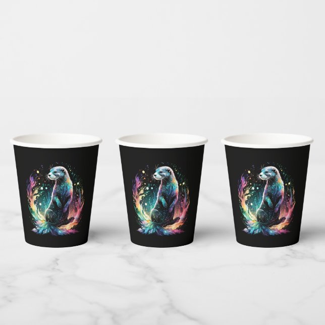 Spectrum Edge: The Otters Glow Paper Cups (Multi)