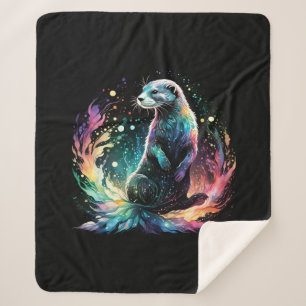 Spectrum Edge: The Otters Glow Sherpa Blanket