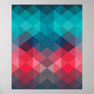 Spectrum Geometric Background Poster
