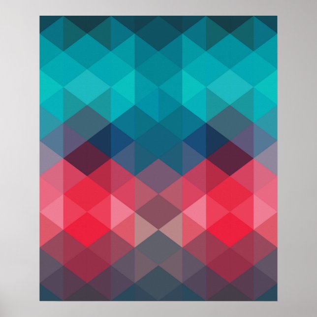 Spectrum Geometric Background Poster (Front)