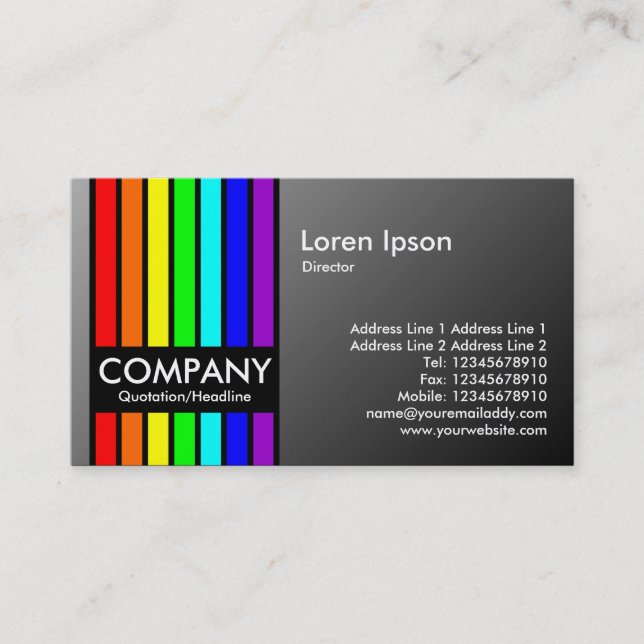 Spectrum - Grey Shaded Business Card (Front)