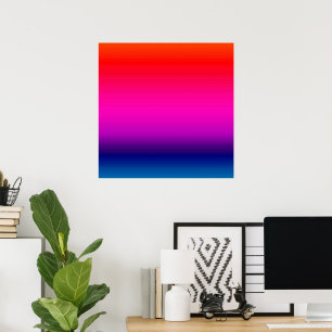 Spectrum of Horizontal Colors - 4 Poster