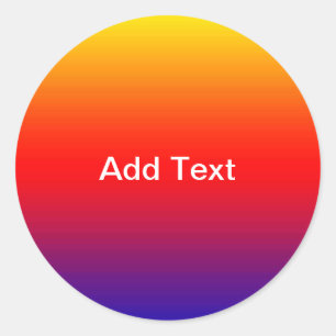 Spectrum of Horizontal Colours -1 Classic Round Sticker