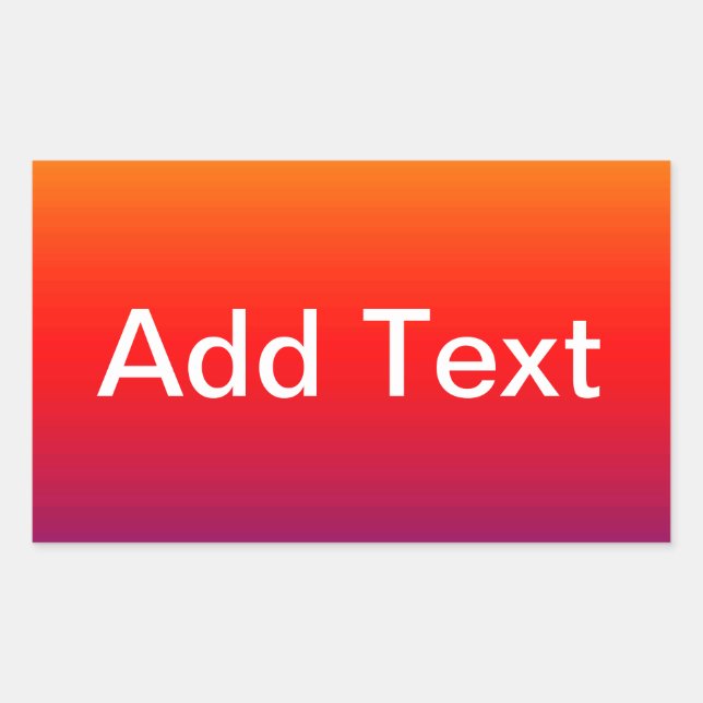 Spectrum of Horizontal Colours -1 Rectangular Sticker (Front)