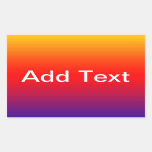 Spectrum of Horizontal Colours -1 Rectangular Sticker