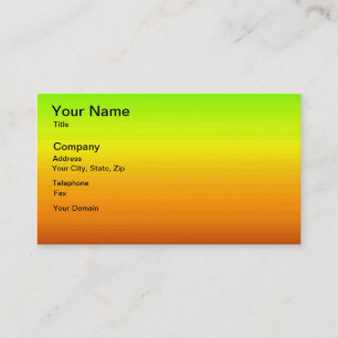 Spectrum of Horizontal Colours -3 Business Card
