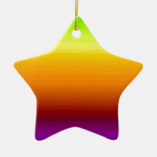 Spectrum of Horizontal Colours -3 Ceramic Tree Decoration