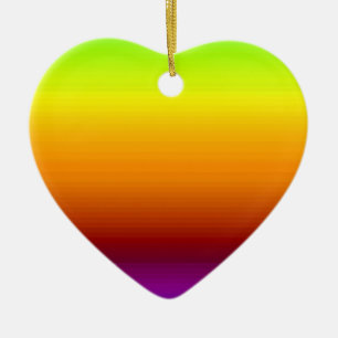 Spectrum of Horizontal Colours -3 Ceramic Tree Decoration