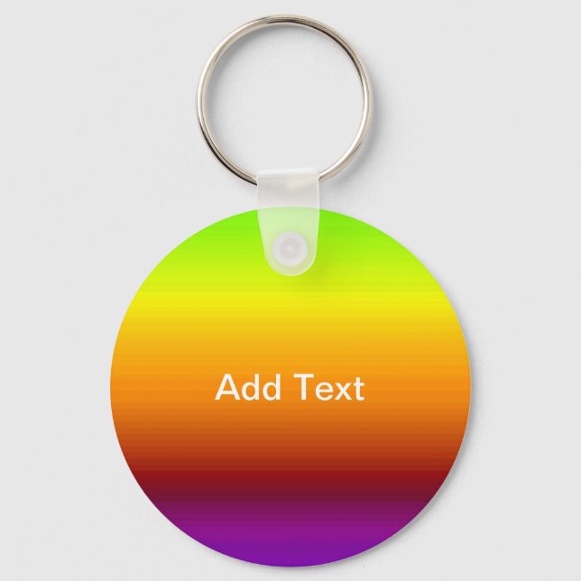 Spectrum of Horizontal Colours -3 Key Ring (Front)