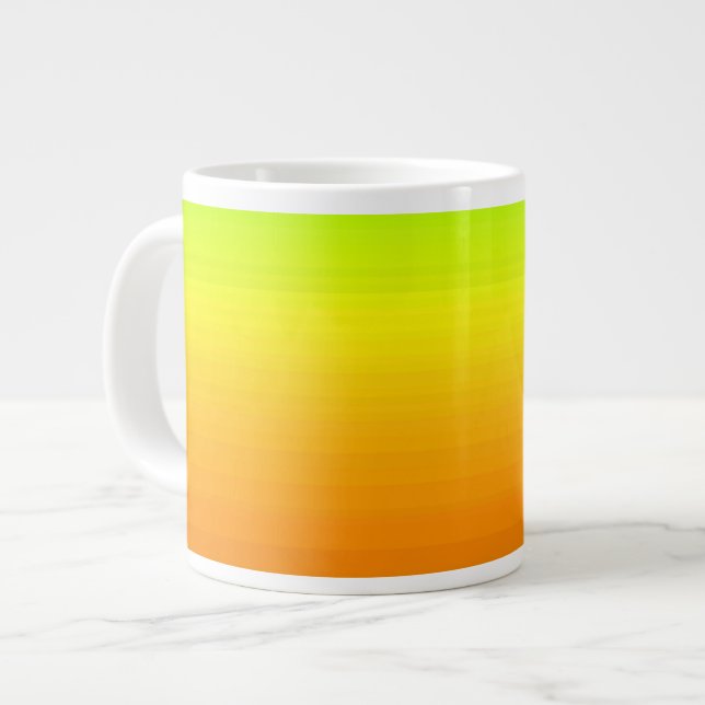 Spectrum of Horizontal Colours -3 Large Coffee Mug (Front Left)