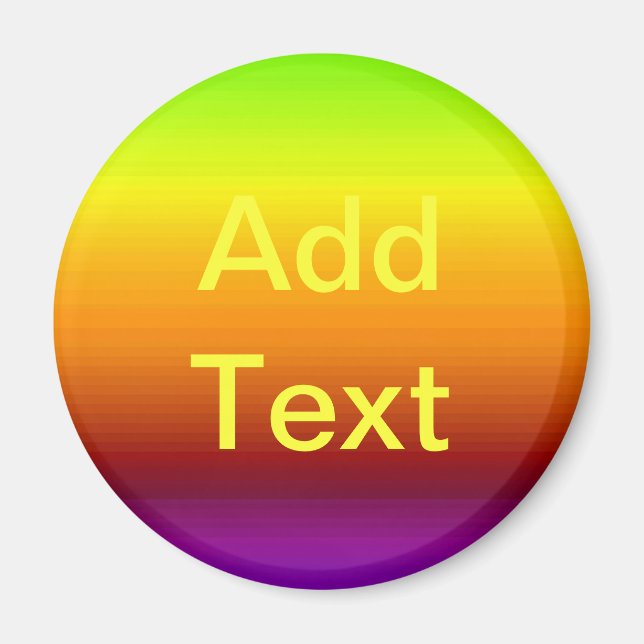 Spectrum of Horizontal Colours -3 Magnet (Front)