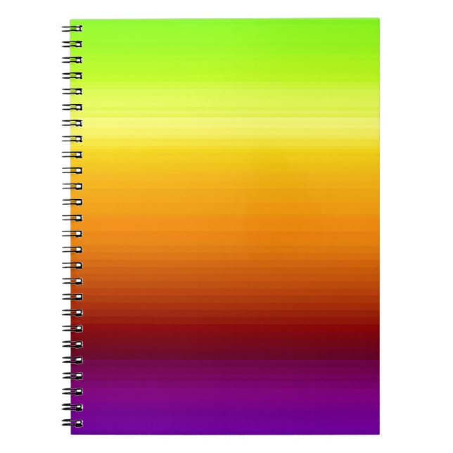 Spectrum of Horizontal Colours -3 Notebook (Front)