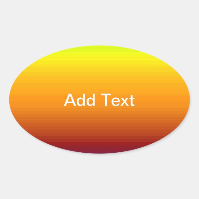 Spectrum of Horizontal Colours -3 Oval Sticker (Front)