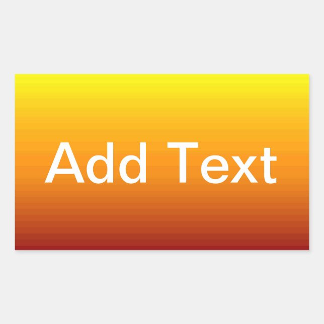 Spectrum of Horizontal Colours -3 Rectangular Sticker (Front)