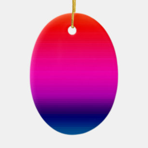 Spectrum of Horizontal Colours - 4 Ceramic Tree Decoration