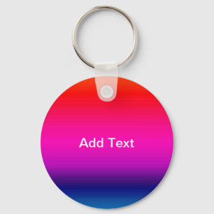 Spectrum of Horizontal Colours - 4 Key Ring