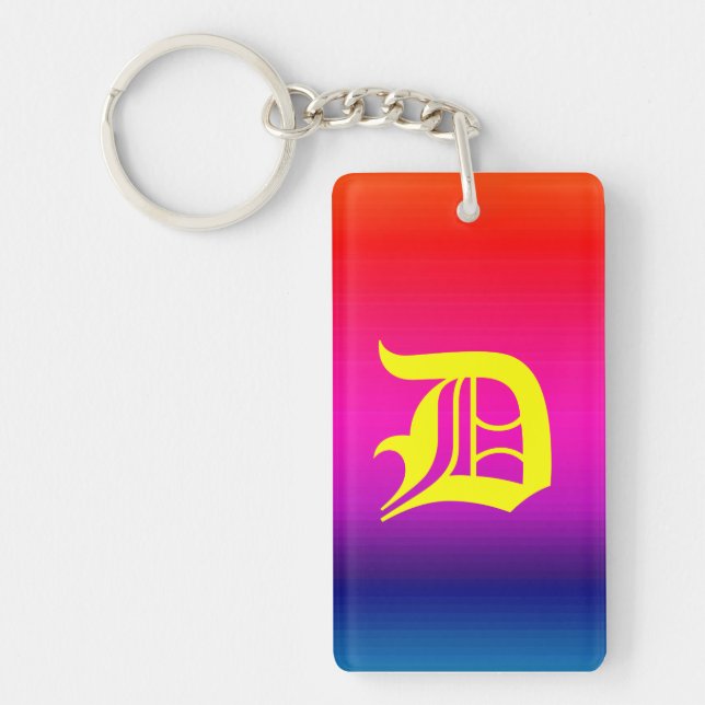 Spectrum of Horizontal Colours - 4 Key Ring (Front)