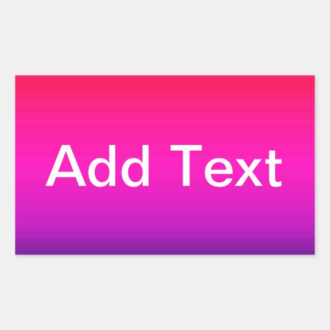 Spectrum of Horizontal Colours - 4 Rectangular Sticker (Front)