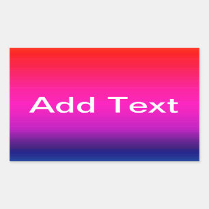 Spectrum of Horizontal Colours - 4 Rectangular Sticker