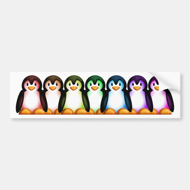 Spectrum Penguin Bumper Sticker (Front)