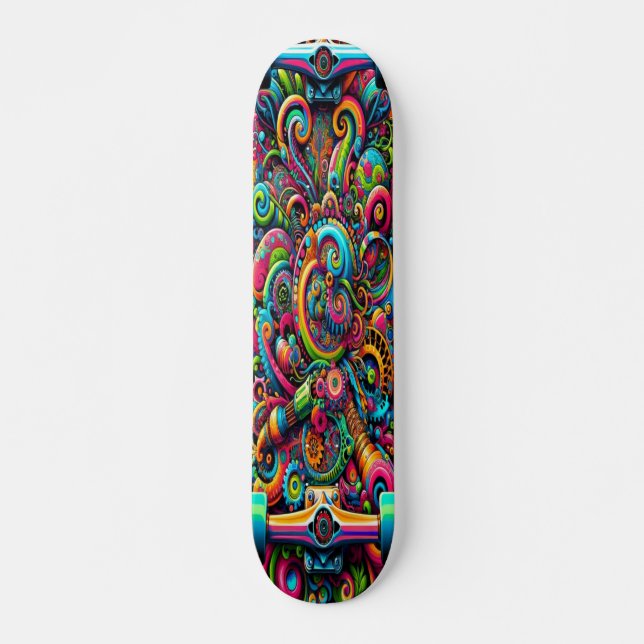 "Spectrum Splendour" Skateboard (Front)