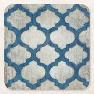 Spectrum Symmetry II Square Paper Coaster