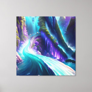 Spectrum Waterfall 5 Canvas Print