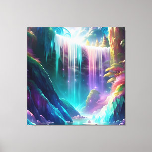 Spectrum Waterfall 6 Canvas Print