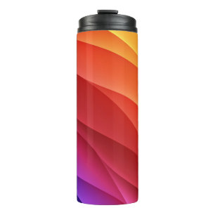 Spectrum waves. Abstract colorful backgroundcolor, Thermal Tumbler