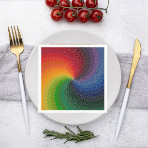 Spectrum wheel made of bricks napkin