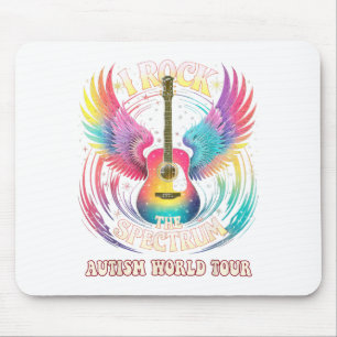 Sped Autism World Tour I Rock The Spectrum Teacher Mouse Mat