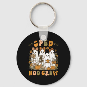 Sped Boo Crew Special Ed Teacher Team Halloween Fl Key Ring