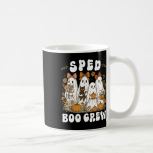 Sped Boo Crew Special Ed Teacher Team Preppy Hallo Coffee Mug