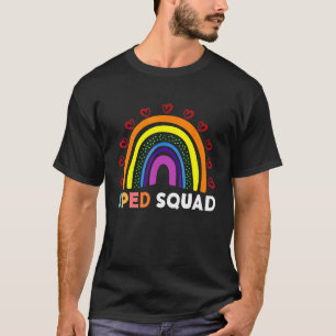 Sped Crew Rainbow Special Education Teacher Back T T-Shirt