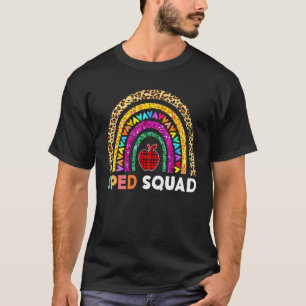 Sped Crew Rainbow Special Education Teacher Back T T-Shirt
