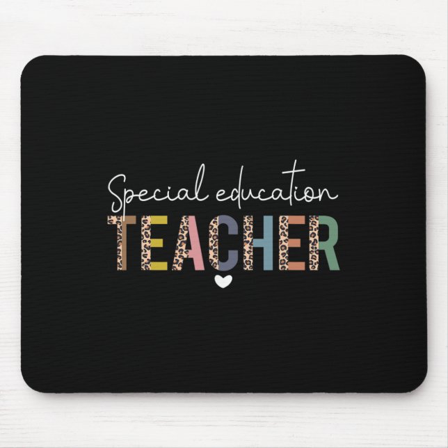 Sped Ed Special Education Teacher Sped Leopard Boh Mouse Mat (Front)