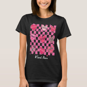 SPED Para Hearts Teach Love Inspire Womens Valenti T-Shirt