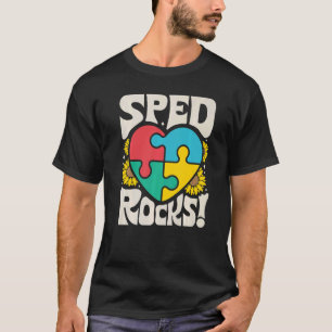 SPED Rocks Special Education Teacher Speducator Wo T-Shirt