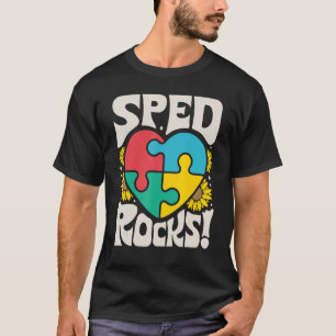 SPED Rocks Special Education Teacher Speducator Wo T-Shirt