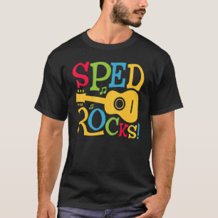 SPED Rocks Special Education Teacher Speducator Wo T-Shirt