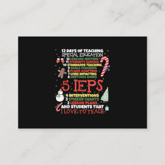 SPED School Tee Funny Special Education Teacher Enclosure Card