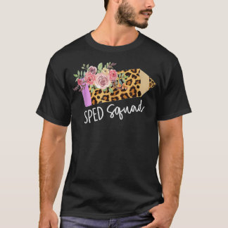Sped Squad Back To School Leopard army best friend T-Shirt
