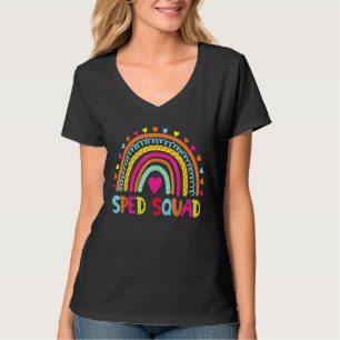 Sped Squad Special Ed Rainbow Teacher Back To Scho T-Shirt