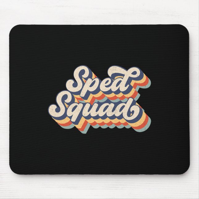 Sped Squad Special Ed Teacher Back To School 2024  Mouse Mat (Front)