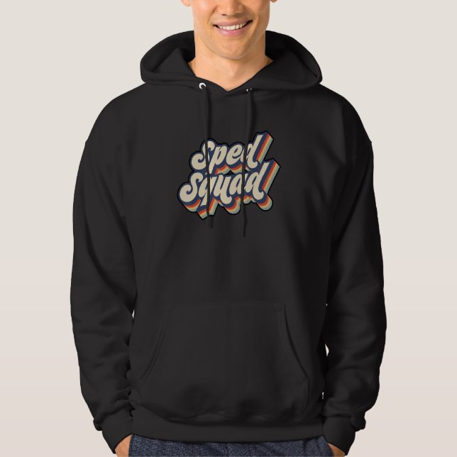 SPED Squad Special Education Teacher Women Men Ret Hoodie (Front)