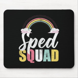 Sped Squad Sped Teacher Rainbow Special Education Mouse Mat