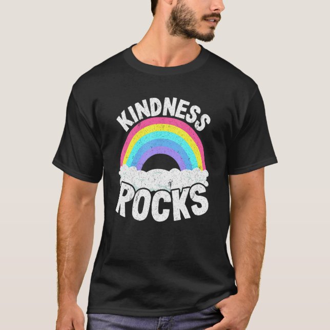 Sped Teacher Anti Bullying Hippie Rainbow Kindness T-Shirt (Front)